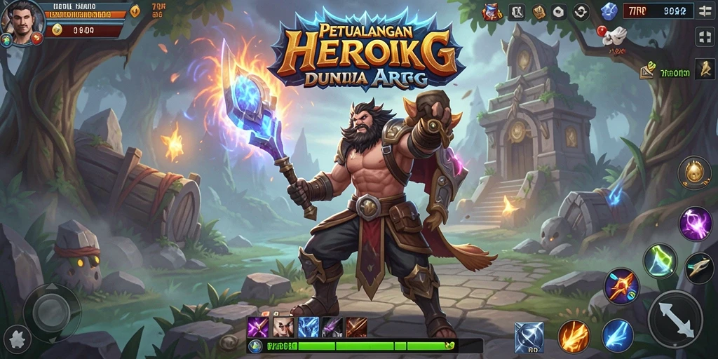 Screenshot menampilkan aksi seru dalam permainan ARPG 77RP.
