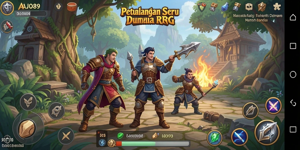 Tampilan gameplay RPG yang menakjubkan di AJO89 dengan berbagai aksi seru.