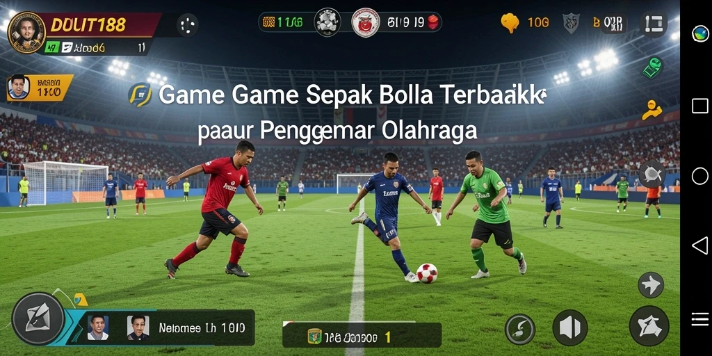 Screenshot gameplay DUIT188 yang menampilkan pertandingan sepak bola yang seru.
