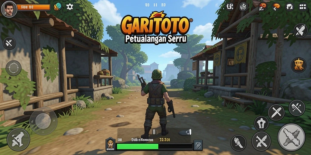Tangkapan layar gameplay GARITOTO menampilkan aksi seru dalam TPS.