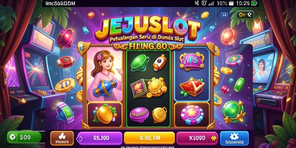 Screenshot utama JEJUSLOT menampilkan gameplay seru dengan efek visual yang menarik.