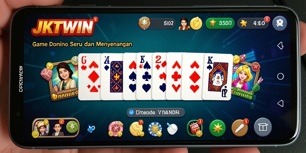 Tampilan menakjubkan dari gameplay Domino di JKTWIN.