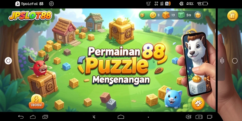 Tampilan gameplay Puzzle yang menantang dan menarik dalam JPSLOT88.