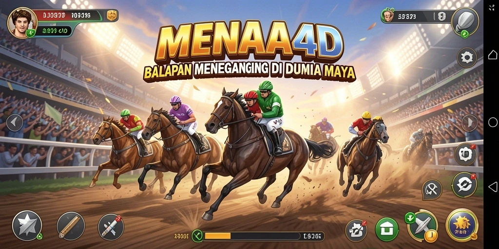 Gameplay Racing MENARA4D yang seru dan menegangkan.