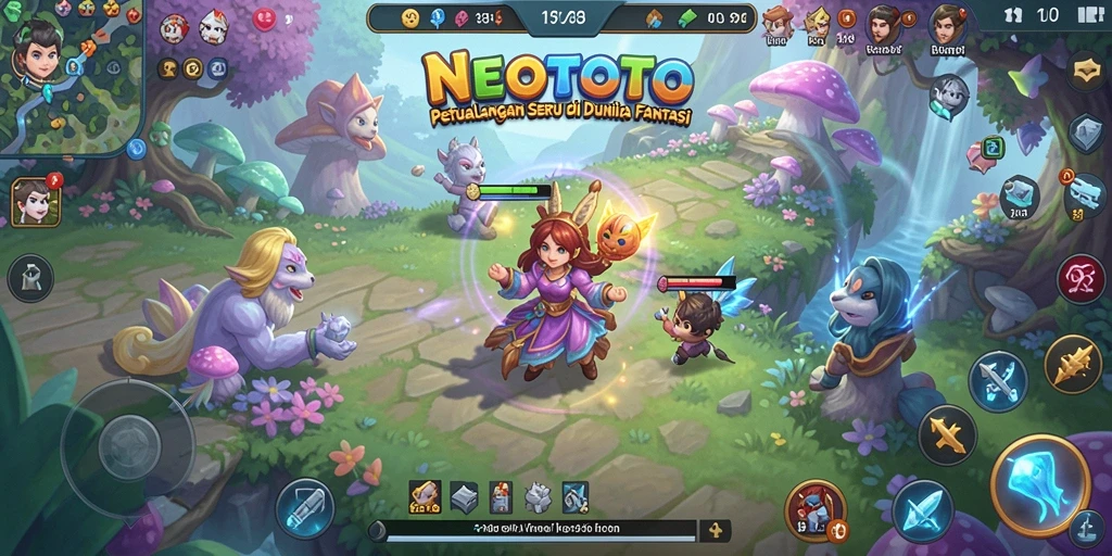 Tampilan gameplay seru dan mendebarkan dalam NEOTOTO.