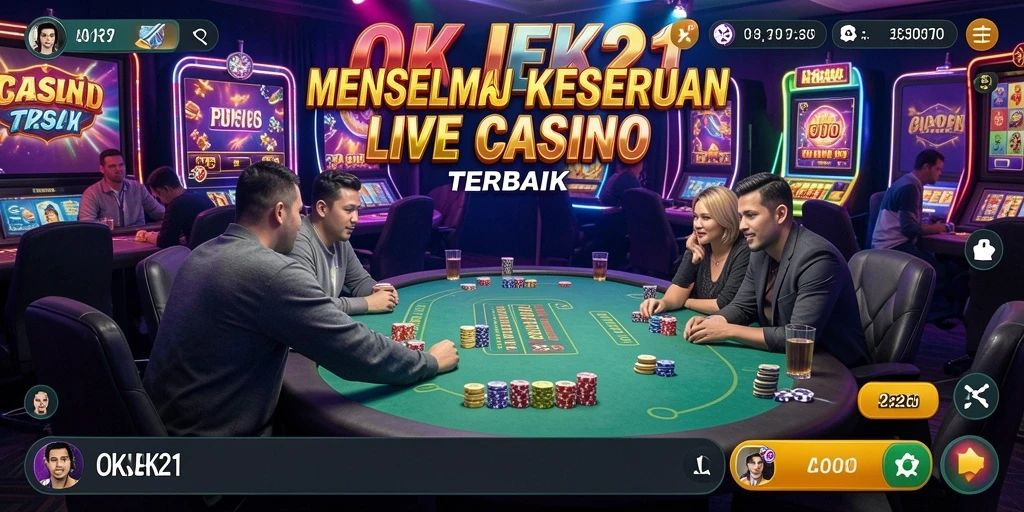 Tampilan gameplay Live Casino yang menarik dan interaktif.