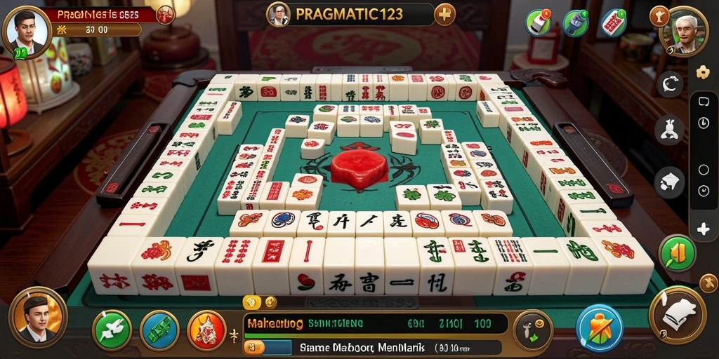 Tampilan gameplay seru di PRAGMATIC123 saat bermain Mahjong.