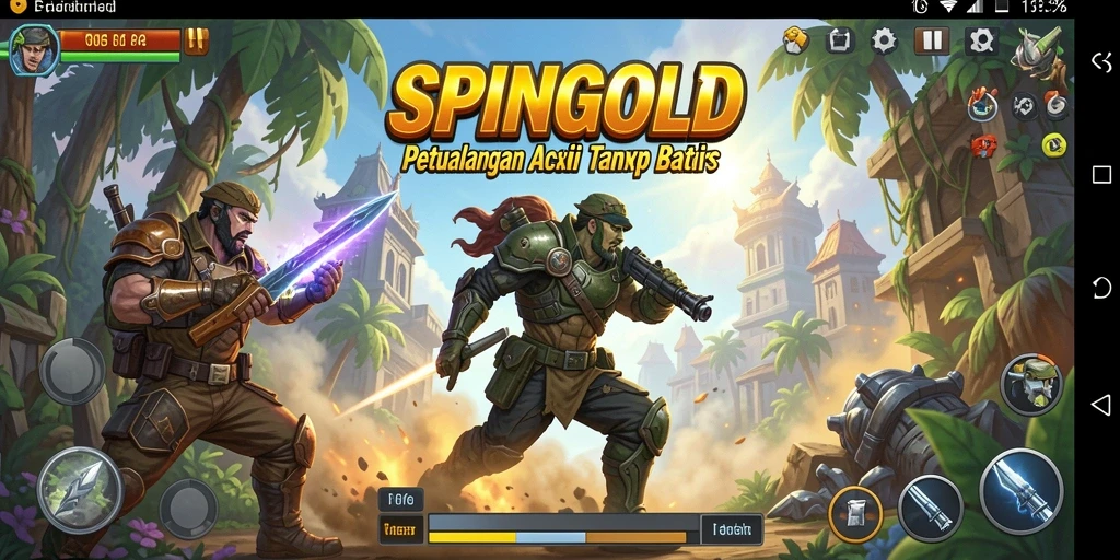 Menampilkan gameplay intens SPINGOLD dengan aksi yang mendebarkan.