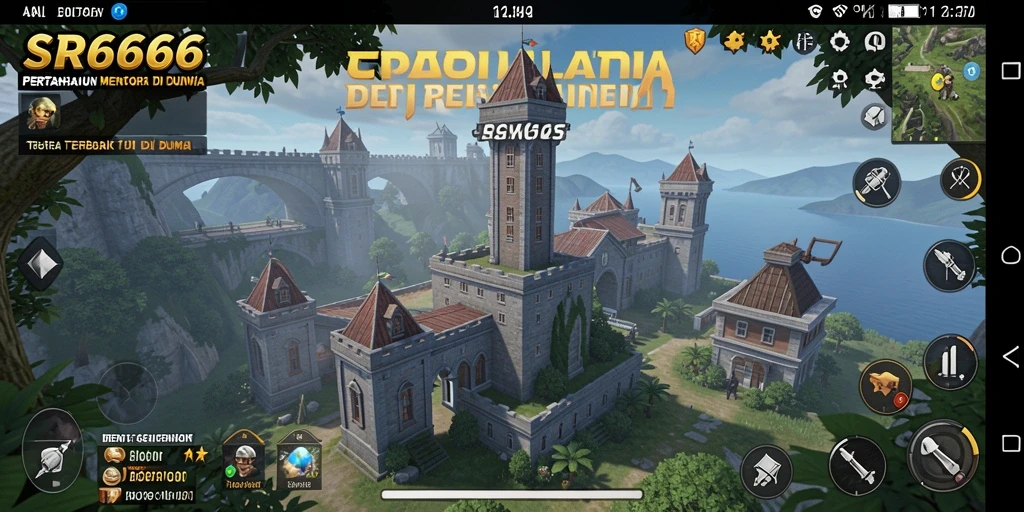 Screenshot gameplay menampilkan menara strategis dan penyerangan musuh di SR6666.