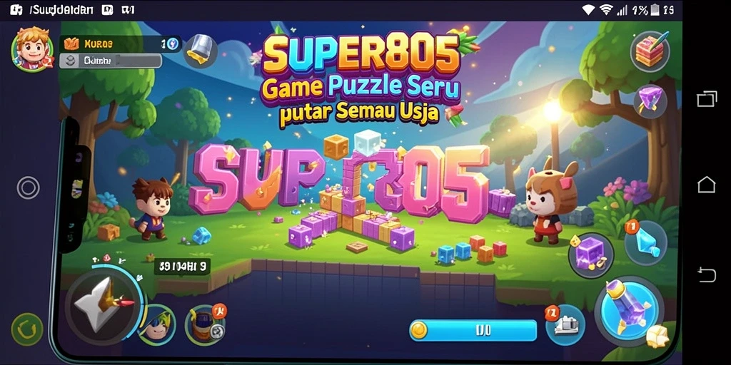 Tampilan gameplay SUPER805 yang seru dan menantang.
