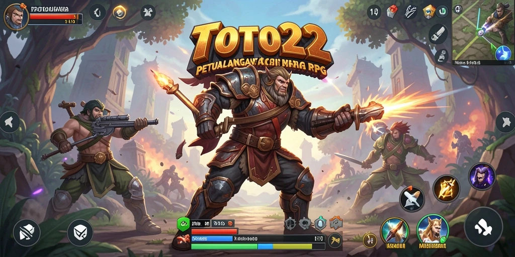 Tampilan gameplay ARPG TOTO22 yang penuh aksi dan karakter yang menarik.