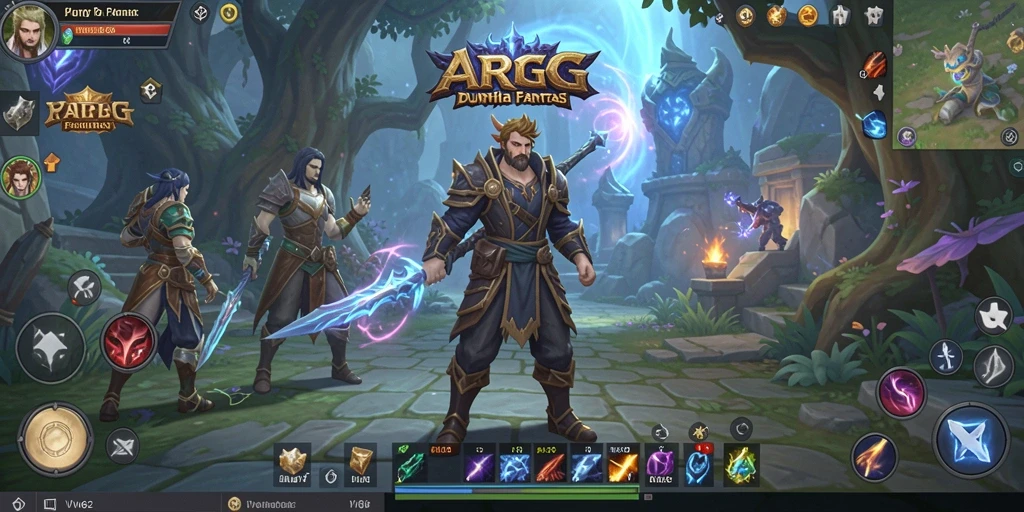 Screenshot gameplay VV62 menunjukkan petualangan seru dalam dunia ARPG.