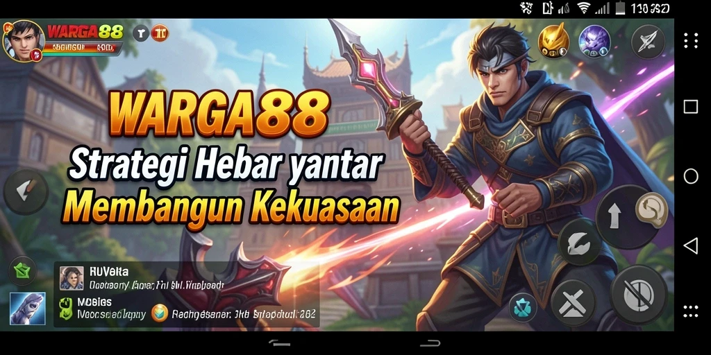 Screenshot gameplay WARGA88 menampilkan aksi strategi yang intens.